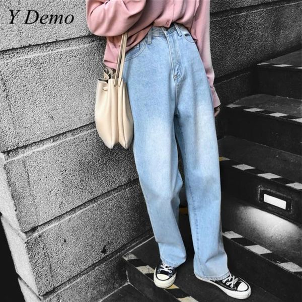 women's jeans korean loose washed women high waist wide leg denim pants female vintage retro pocket trouser, Blue
women's jeans korean loose washed women high waist wide leg denim pants female vintage retro pocket trouser, Blue