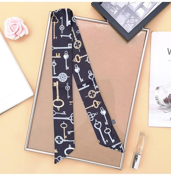 new skinny bag scarf women silk scarf fashion double-sided printing head hand bag ribbons long scarves a18, Blue;gray
new skinny bag scarf women silk scarf fashion double-sided printing head hand bag ribbons long scarves a18, Blue;gray