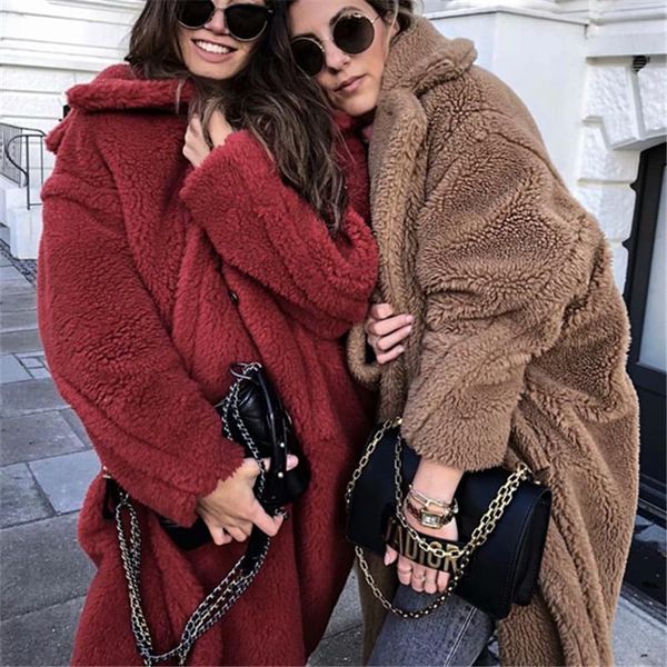 women's fur & faux 2021 winter clothing jacket coat for women long windbreaker teddy plush sleeve thick female y86, Black
women's fur & faux 2021 winter clothing jacket coat for women long windbreaker teddy plush sleeve thick female y86, Black