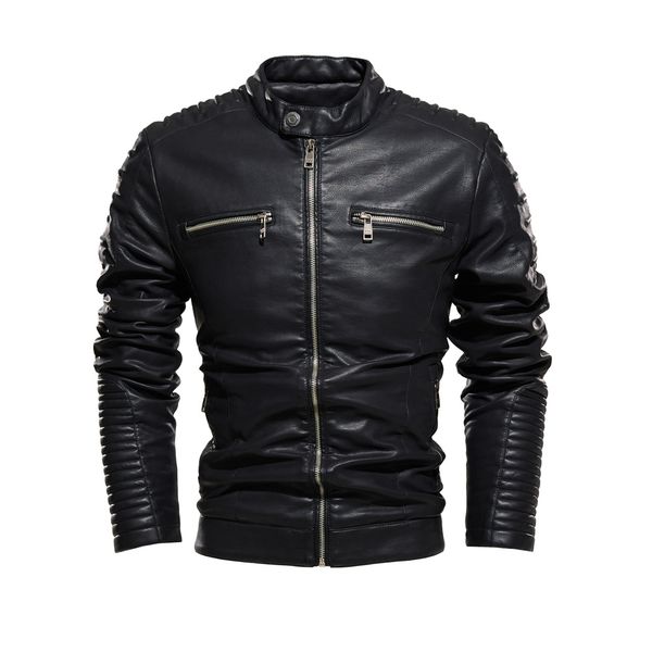 e-baihui 2020 men's youth leather jacket slim-fit motorcycle jacket, new jacket plus velvet tough leather jacket 6698, Black;brown
e-baihui 2020 men's youth leather jacket slim-fit motorcycle jacket, new jacket plus velvet tough leather jacket 6698, Black;brown