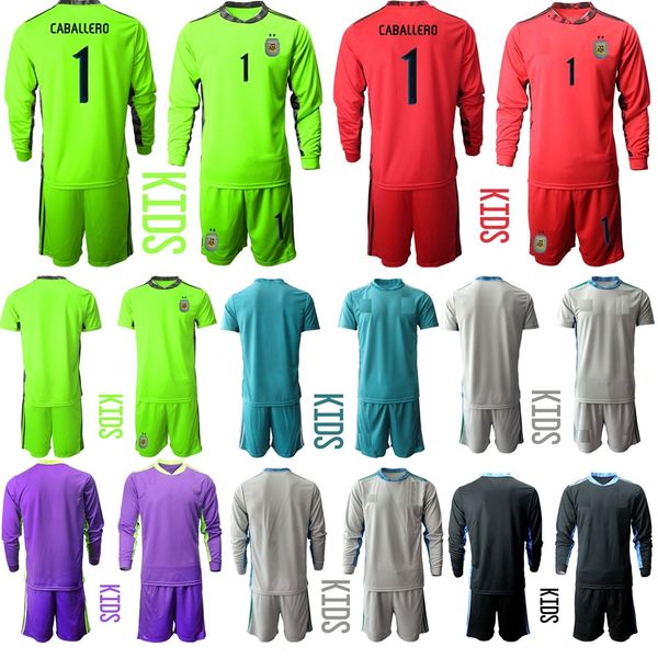 new 2020 goalkeeper kids kit child youth argentina long sleeve goaliero soccer jersey set sergio romero 1 willy caballe football shirt kits, Black
new 2020 goalkeeper kids kit child youth argentina long sleeve goaliero soccer jersey set sergio romero 1 willy caballe football shirt kits, Black