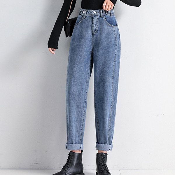 women harem jeans vintage elastic waist high waist jeans women loose wide legs casual students tide ankle length1, Blue
women harem jeans vintage elastic waist high waist jeans women loose wide legs casual students tide ankle length1, Blue