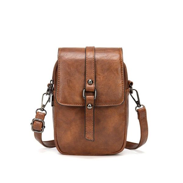 popular vintage oil wax skin women's one shoulder messenger bag large capacity two-layer female student mobile phone bag 
popular vintage oil wax skin women's one shoulder messenger bag large capacity two-layer female student mobile phone bag