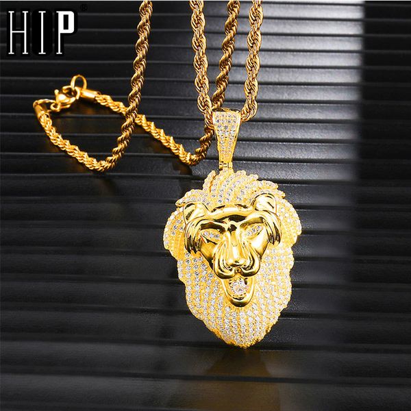 hip hop copper animal bling full iced out lion rope chain pendants & necklaces for men jewelry gold color dropshippingq0115, Black
hip hop copper animal bling full iced out lion rope chain pendants & necklaces for men jewelry gold color dropshippingq0115, Black
