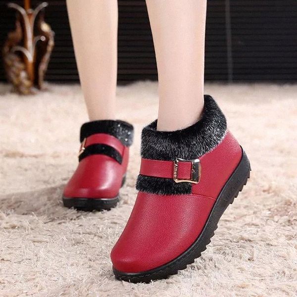 women's cotton shoes leather waterproof cloth shoes middle-aged mothers shoes plus velvet thick warm snow boots non-slip sole #3t96
women's cotton shoes leather waterproof cloth shoes middle-aged mothers shoes plus velvet thick warm snow boots non-slip sole #3t96