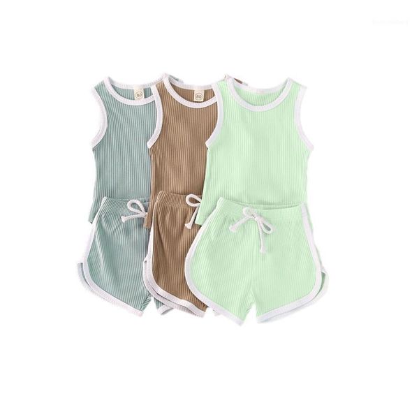 2020 summer newborn baby boys girls clothes set children sleeveless solid color knitted vest + drawstring shorts 1-5t outfit1, White
2020 summer newborn baby boys girls clothes set children sleeveless solid color knitted vest + drawstring shorts 1-5t outfit1, White