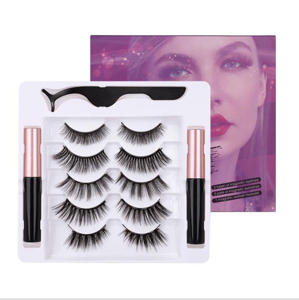 stock 5 pairs magnetic eyelashes liquid eyeliner kit with tweezers reusable 3d 6d false lashes magnetic eyeliner natural
stock 5 pairs magnetic eyelashes liquid eyeliner kit with tweezers reusable 3d 6d false lashes magnetic eyeliner natural