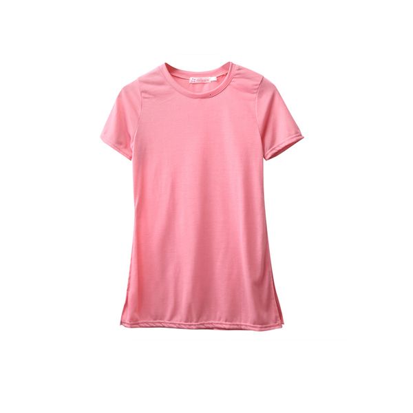 new fashion women summer loose short sleeve o-neck pullover solid casual open fork shirt t-shirt, White
new fashion women summer loose short sleeve o-neck pullover solid casual open fork shirt t-shirt, White