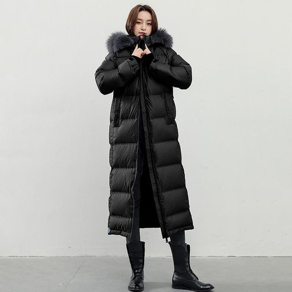 women's down & parkas winter 2021 female jacket white duck mid-length over-knee coat thick warm loose casual oversized women a74, Black
women's down & parkas winter 2021 female jacket white duck mid-length over-knee coat thick warm loose casual oversized women a74, Black