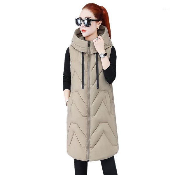 2021 autumn new plus size women down cotton vest removable hooded long sleeveless jacket casual loose waistcoat female tide g6431, Black;white
2021 autumn new plus size women down cotton vest removable hooded long sleeveless jacket casual loose waistcoat female tide g6431, Black;white