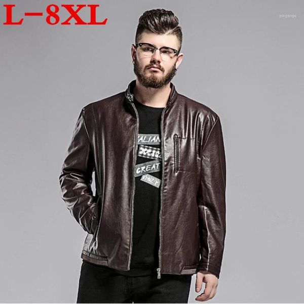 new plus size 8xl 7xl 6xl 5xl autumn new mens leather jacket baseball pu leather coat male motorcycle jacket chaquetas hombre1, Black
new plus size 8xl 7xl 6xl 5xl autumn new mens leather jacket baseball pu leather coat male motorcycle jacket chaquetas hombre1, Black
