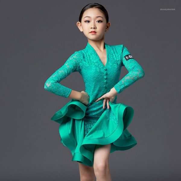 stage wear latin dance dress girls lace professional competition performance dresses children rumba cha samba tango dancewear dn47101, Black;red
stage wear latin dance dress girls lace professional competition performance dresses children rumba cha samba tango dancewear dn47101, Black;red