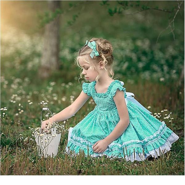 6m-5y toddler baby kid girls green dress lace ruffles tutu party wedding birthday bow dresses for girls children jllckx
6m-5y toddler baby kid girls green dress lace ruffles tutu party wedding birthday bow dresses for girls children jllckx