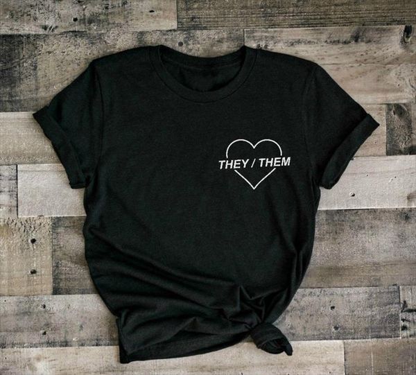 pronouns they them women tshirt casual cotton hipster funny t shirt for lady yong girl tee drop ship zy 159, White
pronouns they them women tshirt casual cotton hipster funny t shirt for lady yong girl tee drop ship zy 159, White