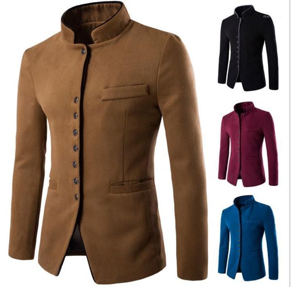 single breasted coats fashion casual male clothing autumn winter mens designer jacket long sleeve lapel neck, Black;brown
single breasted coats fashion casual male clothing autumn winter mens designer jacket long sleeve lapel neck, Black;brown