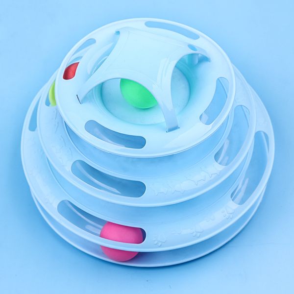 three levels pet cat toy tower tracks disc cat intelligence amusement triple pay disc cat toys ball training amusement plate
three levels pet cat toy tower tracks disc cat intelligence amusement triple pay disc cat toys ball training amusement plate