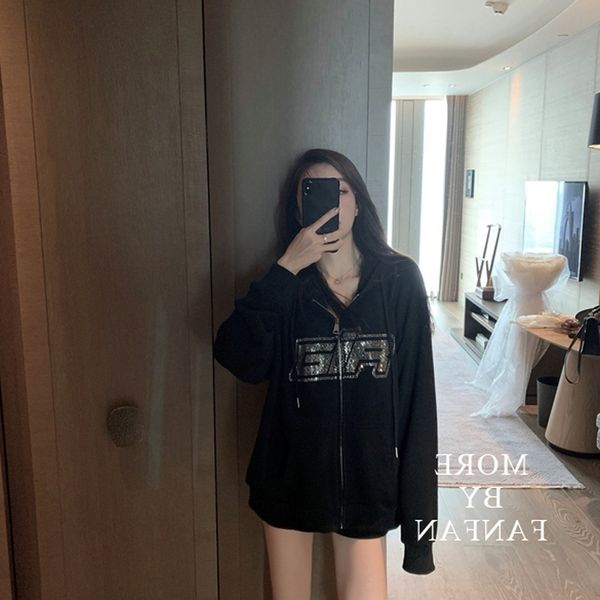 c0els internet celebrity short autumn korean new sweatercoat women's thin loose lazy 2020 sweater coat sweatertrendy p38tv, Black
c0els internet celebrity short autumn korean new sweatercoat women's thin loose lazy 2020 sweater coat sweatertrendy p38tv, Black