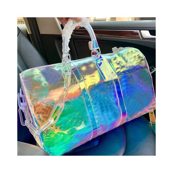 laser pvc transparent duffle bags brillant color handbag purse 50cm 27cm l floral travel luggage bags large capacity handbags shoulder bag
laser pvc transparent duffle bags brillant color handbag purse 50cm 27cm l floral travel luggage bags large capacity handbags shoulder bag