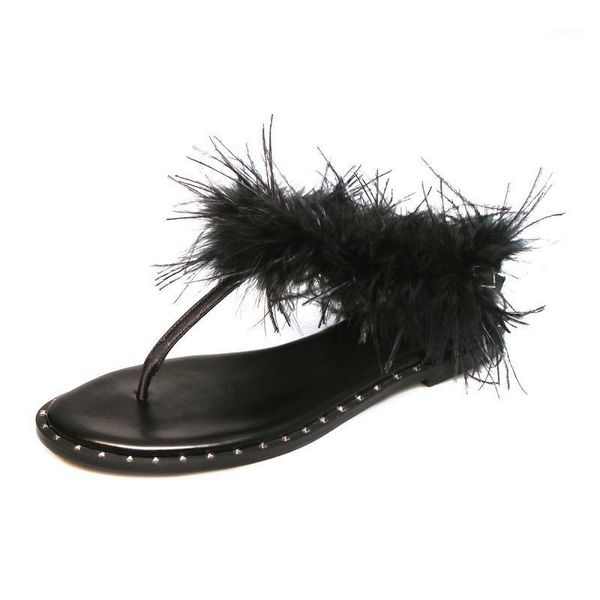 sandals brand fashion women shoes summer flats pu leather female slip on slides girls feather slides1, Black
sandals brand fashion women shoes summer flats pu leather female slip on slides girls feather slides1, Black