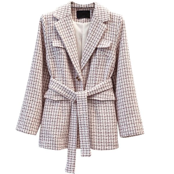 autumn fashion new design purple tweed jacket women single breasted outerwear 201023, Black;brown
autumn fashion new design purple tweed jacket women single breasted outerwear 201023, Black;brown