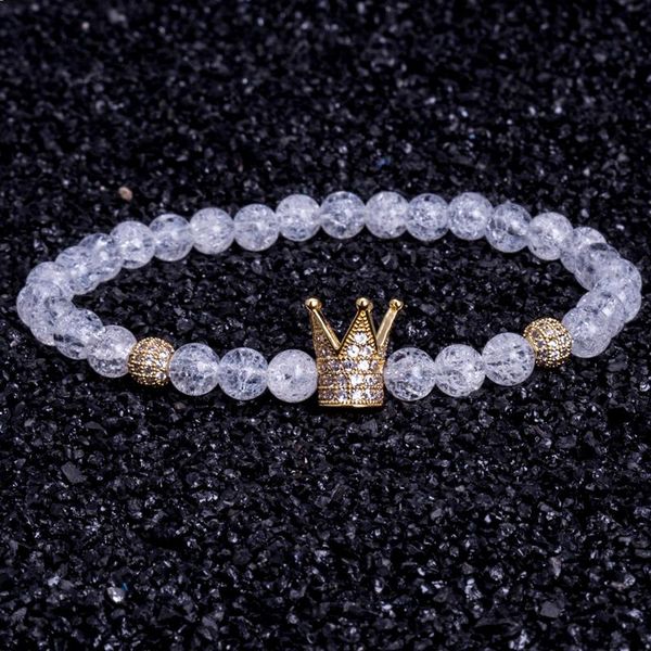 charm bracelets brand trendy imperial crown 6mm beads women natural stone for jewelry, Golden;silver
charm bracelets brand trendy imperial crown 6mm beads women natural stone for jewelry, Golden;silver