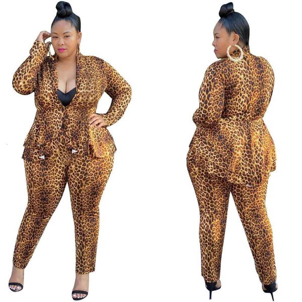 lady's deep v-neck leopard printing suits 2020 autumn latest women full sleeve coats high waist pencil pants two piece sets, Gray
lady's deep v-neck leopard printing suits 2020 autumn latest women full sleeve coats high waist pencil pants two piece sets, Gray