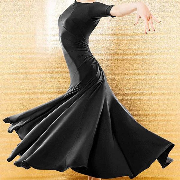 modern dance ballroom dancing dress women standard dance dress for waltz/tango/foxtrot performance competition mid-sleeve swing1, Black;red
modern dance ballroom dancing dress women standard dance dress for waltz/tango/foxtrot performance competition mid-sleeve swing1, Black;red