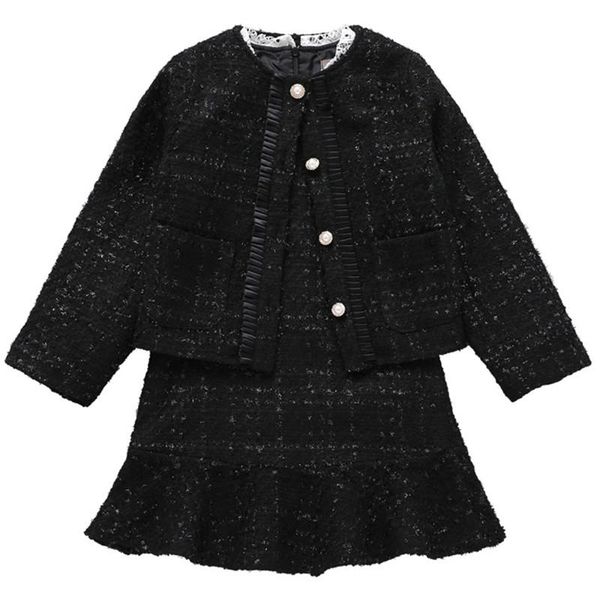 2 in 1 autumn winter girls cotton long sleeve cardigan jacket dress set kid size110cm, Black;white
2 in 1 autumn winter girls cotton long sleeve cardigan jacket dress set kid size110cm, Black;white