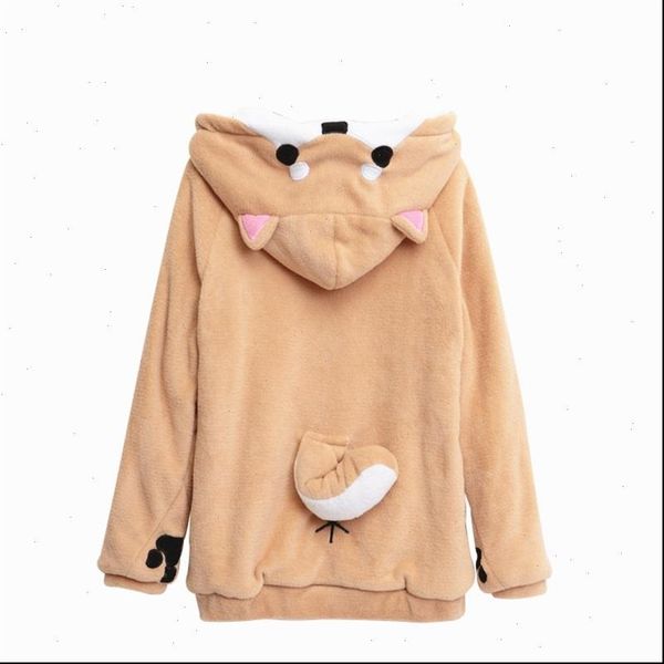 shiba inu doge kawaii lovely velvet long sleeved hooded plush coat cartoon anime style warm lady winter sweatshirt christmas, Black
shiba inu doge kawaii lovely velvet long sleeved hooded plush coat cartoon anime style warm lady winter sweatshirt christmas, Black