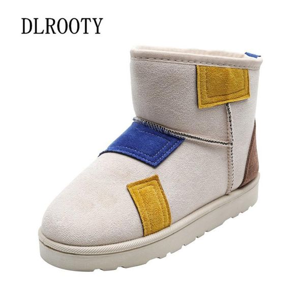 women snow boots ankle winter warm short plush female casual shoes female flat fashion platform round toe slip on, Black
women snow boots ankle winter warm short plush female casual shoes female flat fashion platform round toe slip on, Black