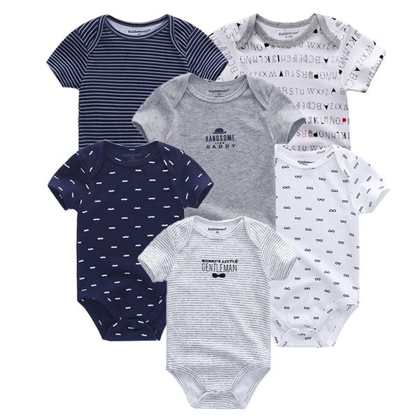 6 pcs/lot newborn summer rompers boy girl clothes roupas de bebe cotton soft baby junmsuits y200320, Blue
6 pcs/lot newborn summer rompers boy girl clothes roupas de bebe cotton soft baby junmsuits y200320, Blue