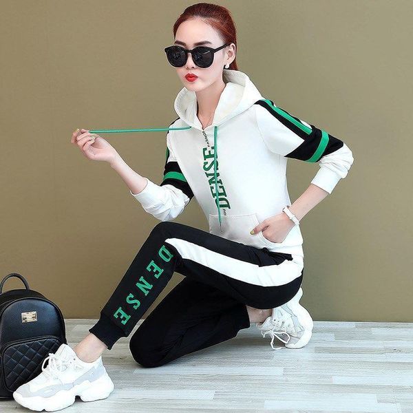 casual sportswear suit female 2020 spring autumn new loose korean long-sleeved hooded sweatshirt sportswear two piece set, Gray
casual sportswear suit female 2020 spring autumn new loose korean long-sleeved hooded sweatshirt sportswear two piece set, Gray