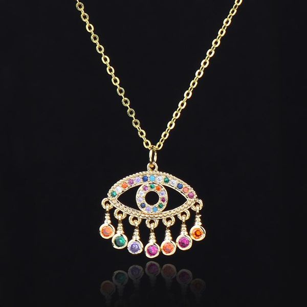 pendant necklaces gold color eye necklace for women long chain crystal turkish trendy rhinestone collier choker jewelry, Silver
pendant necklaces gold color eye necklace for women long chain crystal turkish trendy rhinestone collier choker jewelry, Silver