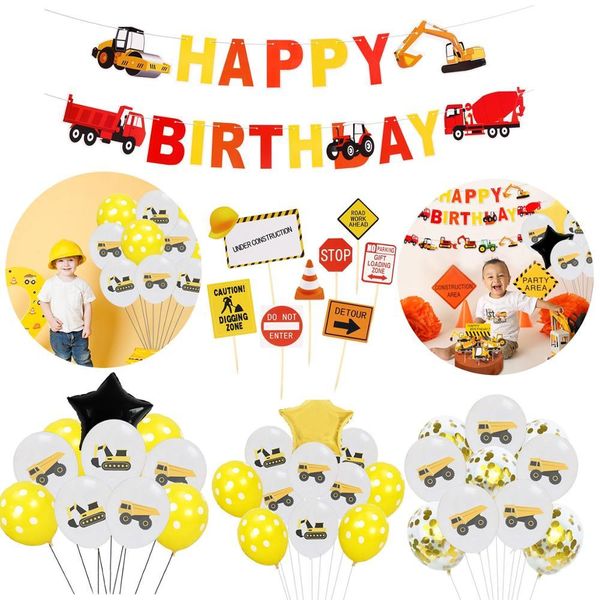 excavator vehicle balloons truck cake er happy banner construction birthday party decor kids baby shower
excavator vehicle balloons truck cake er happy banner construction birthday party decor kids baby shower