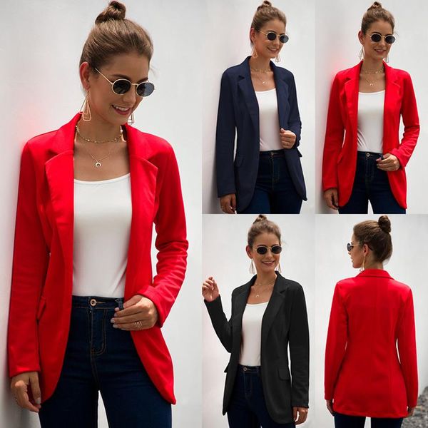 2020 autumn office ladies blazer women long sleeve red suit coat female black work lady suits coat streetwear slim blue blazers, White;black
2020 autumn office ladies blazer women long sleeve red suit coat female black work lady suits coat streetwear slim blue blazers, White;black