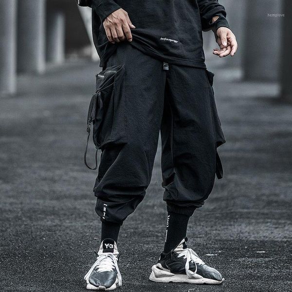 hybskr men's black straight harem pants korean man loose ankle-length 2020 cargo trousers streetwear male fashion casual pants1
hybskr men's black straight harem pants korean man loose ankle-length 2020 cargo trousers streetwear male fashion casual pants1
