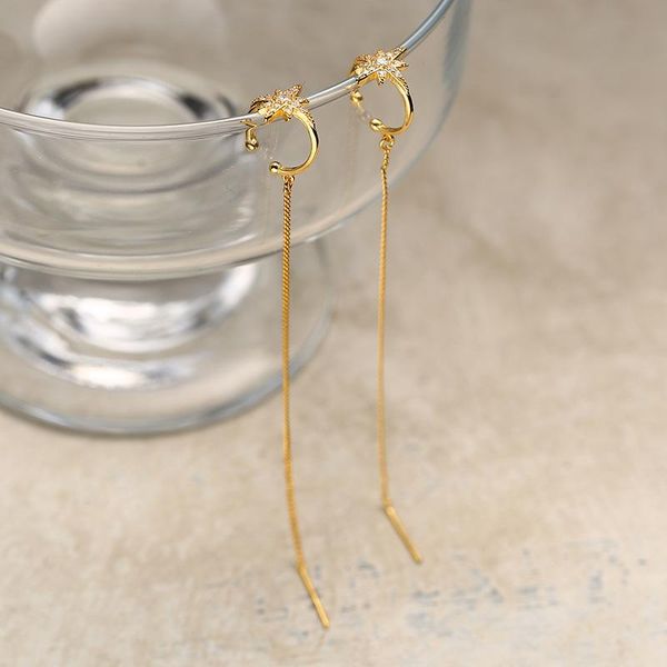 A variety of wearing S925 Eight Mans Star Earrings Earrings Korea temperament long tassel female Korean, Silver
A variety of wearing S925 Eight Mans Star Earrings Earrings Korea temperament long tassel female Korean, Silver
