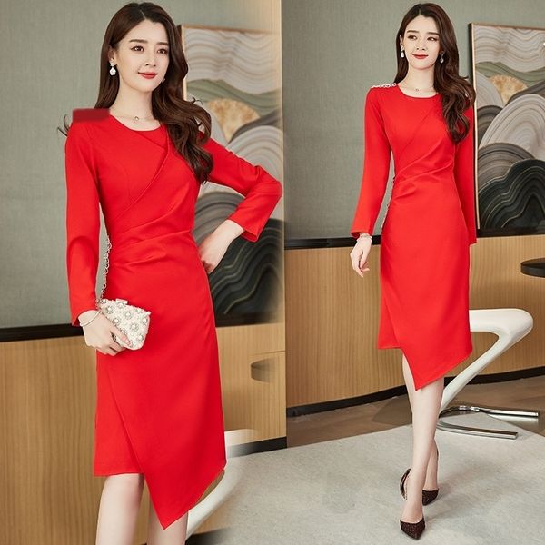 one dress with medium long buttocksspring and autumn 2020 new women's one-step one-step skirt slim and deep round collar professional s, Black;gray
one dress with medium long buttocksspring and autumn 2020 new women's one-step one-step skirt slim and deep round collar professional s, Black;gray