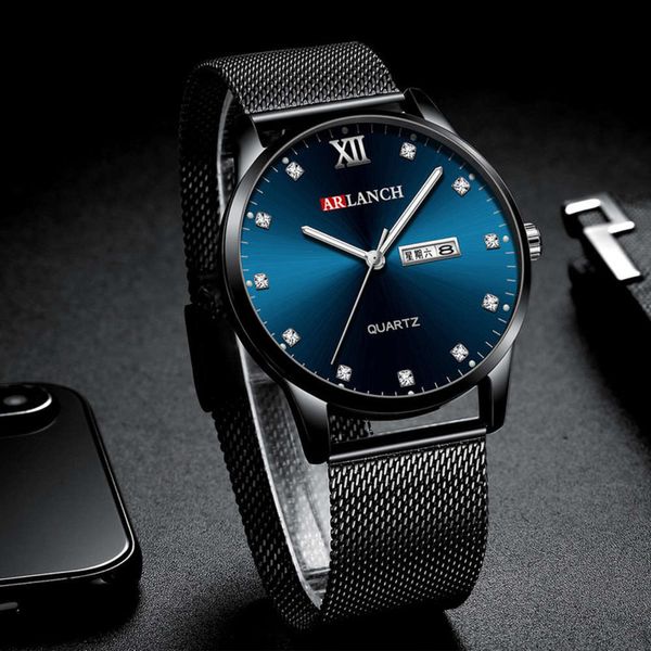 diamond inlaid luminous waterproof double men's calendar week watch pure steel blue plate quartz watch 1muf, Slivery;brown
diamond inlaid luminous waterproof double men's calendar week watch pure steel blue plate quartz watch 1muf, Slivery;brown