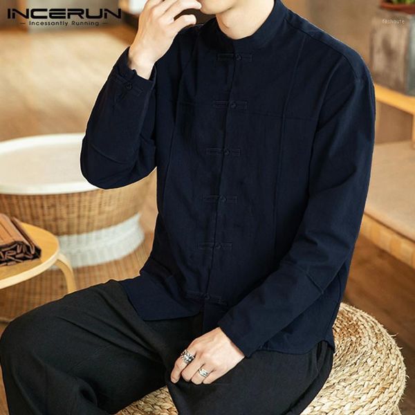 incerun traditional comfort men pure long sleeve collar shirt retro joker buckle autumn fashion street casual cotton mens blouse1, White;black
incerun traditional comfort men pure long sleeve collar shirt retro joker buckle autumn fashion street casual cotton mens blouse1, White;black
