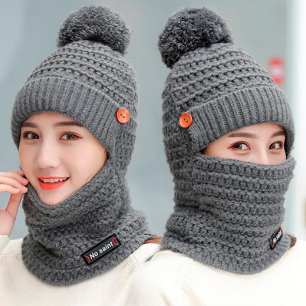 beanie/skull caps 2021 girls mask hats knitted hat suit winter women warm fur pompom cap skullies beanies for, Blue;gray
beanie/skull caps 2021 girls mask hats knitted hat suit winter women warm fur pompom cap skullies beanies for, Blue;gray