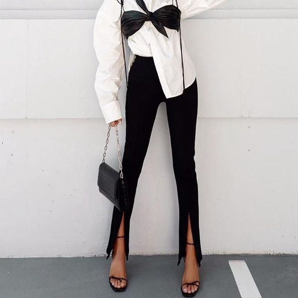 women's pants & capris autumn fitness solid women legging split side skinny trousers office lady streetwear casual, Black;white
women's pants & capris autumn fitness solid women legging split side skinny trousers office lady streetwear casual, Black;white