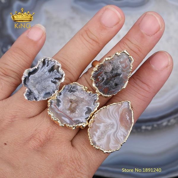 cluster rings 5pcs rock druzy adjustable supplies,natural agates slice beads multistone ring,druzy beauty charms jewelry, Golden;silver
cluster rings 5pcs rock druzy adjustable supplies,natural agates slice beads multistone ring,druzy beauty charms jewelry, Golden;silver