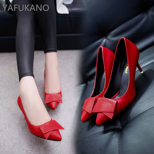 temperament elegant white high heels stiletto womens bow pointed single red wedding professional work shoes, Black
temperament elegant white high heels stiletto womens bow pointed single red wedding professional work shoes, Black