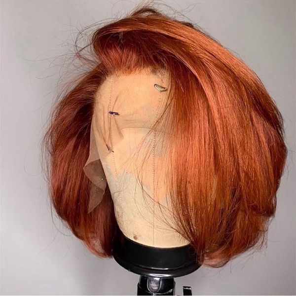 costume accessories dark orange short bob silky straight synthetic hair 13*4 lace frontal wig with baby hair heat resistant fiber for black, Silver
costume accessories dark orange short bob silky straight synthetic hair 13*4 lace frontal wig with baby hair heat resistant fiber for black, Silver