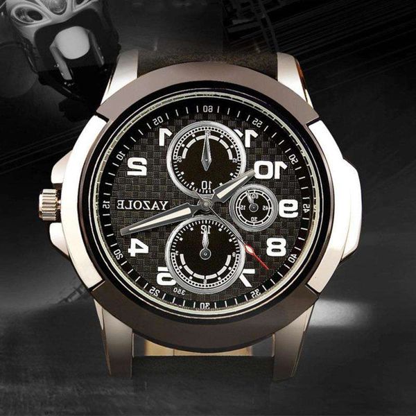 men's sports men's watch fashion business belt quartz watch, Slivery;brown
men's sports men's watch fashion business belt quartz watch, Slivery;brown