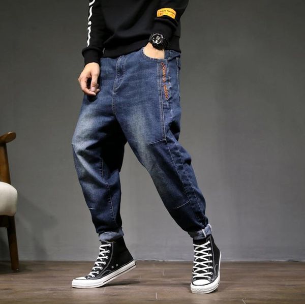 men's harem jeans loose mens hiphop baggy denim pants leisure fat men clothing jean trousers plus size 42 mens bottoms, Blue
men's harem jeans loose mens hiphop baggy denim pants leisure fat men clothing jean trousers plus size 42 mens bottoms, Blue