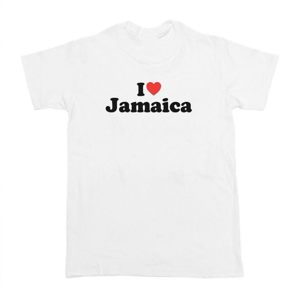 i love jamaica t- shirt 100% cotton gift tee present jah rasta reggae birthday gift tee shirt sport hooded sweatshirt hoodie