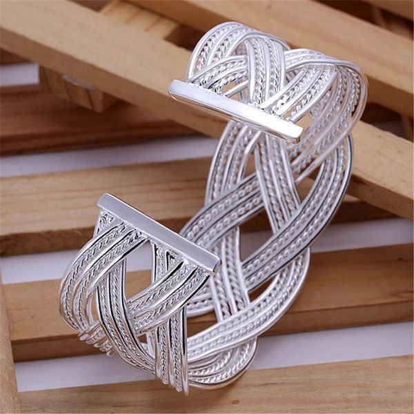 exquisite beauty silver color accessories fashion charm women queen size weave bracelet classic burst models silver jewelry h bbyvbx, Black 
exquisite beauty silver color accessories fashion charm women queen size weave bracelet classic burst models silver jewelry h bbyvbx, Black