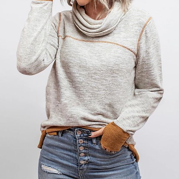 new 2021 autumn winter women sweatshirts turtleneck long sleeve sweatshirt casual patchwork loose pullover woman female clothes r5xt, Black
new 2021 autumn winter women sweatshirts turtleneck long sleeve sweatshirt casual patchwork loose pullover woman female clothes r5xt, Black